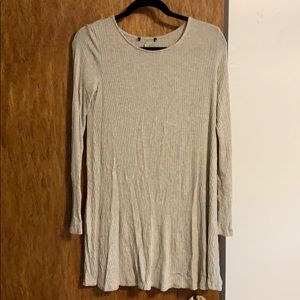 Tan sweater dress